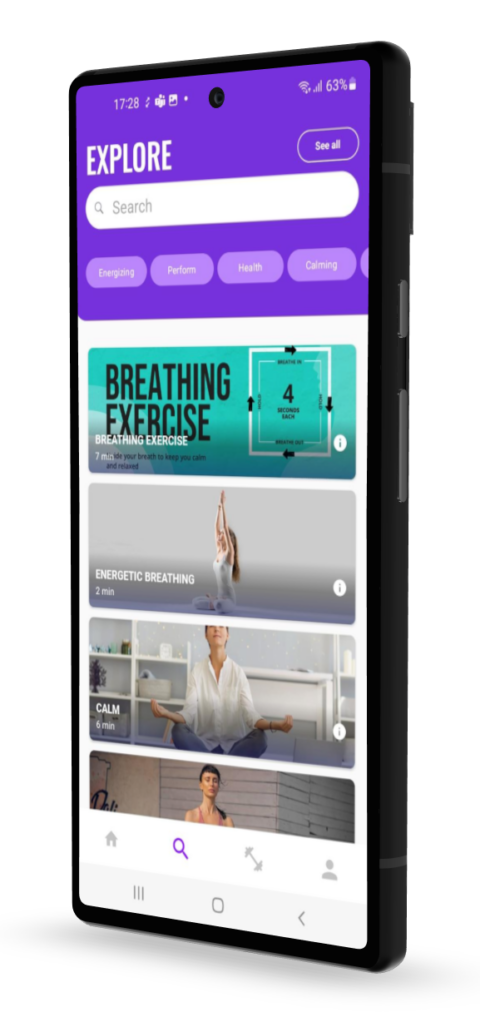 alveoBreath guided breathing exercises