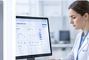 A researcher analysing respiratory data