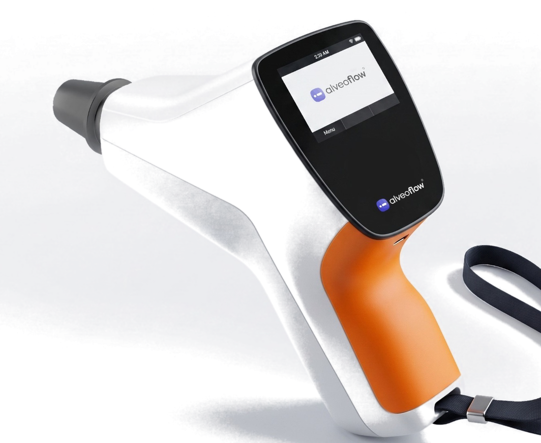 Handheld alveoNeo oscillometry device